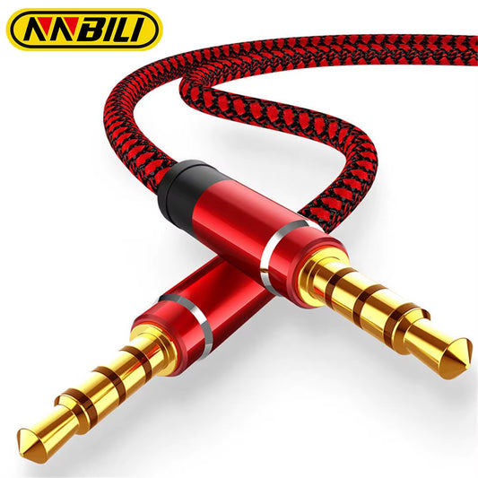 1.5M Jack 3.5Mm Audio Cable Nylon Braid 3.5Mm Car AUX Cable Headphone Extension Code for Phone MP3 Car Headset Speaker