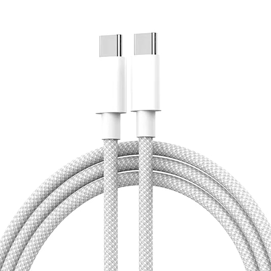 Usb C to Type C Fast Charging PD 60W Mobile Phone Date Cable for Iphone15 Android Samsung Huawei Type C Braided Charger Cable