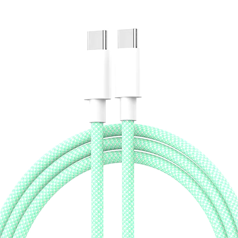 Usb C to Type C Fast Charging PD 60W Mobile Phone Date Cable for Iphone15 Android Samsung Huawei Type C Braided Charger Cable