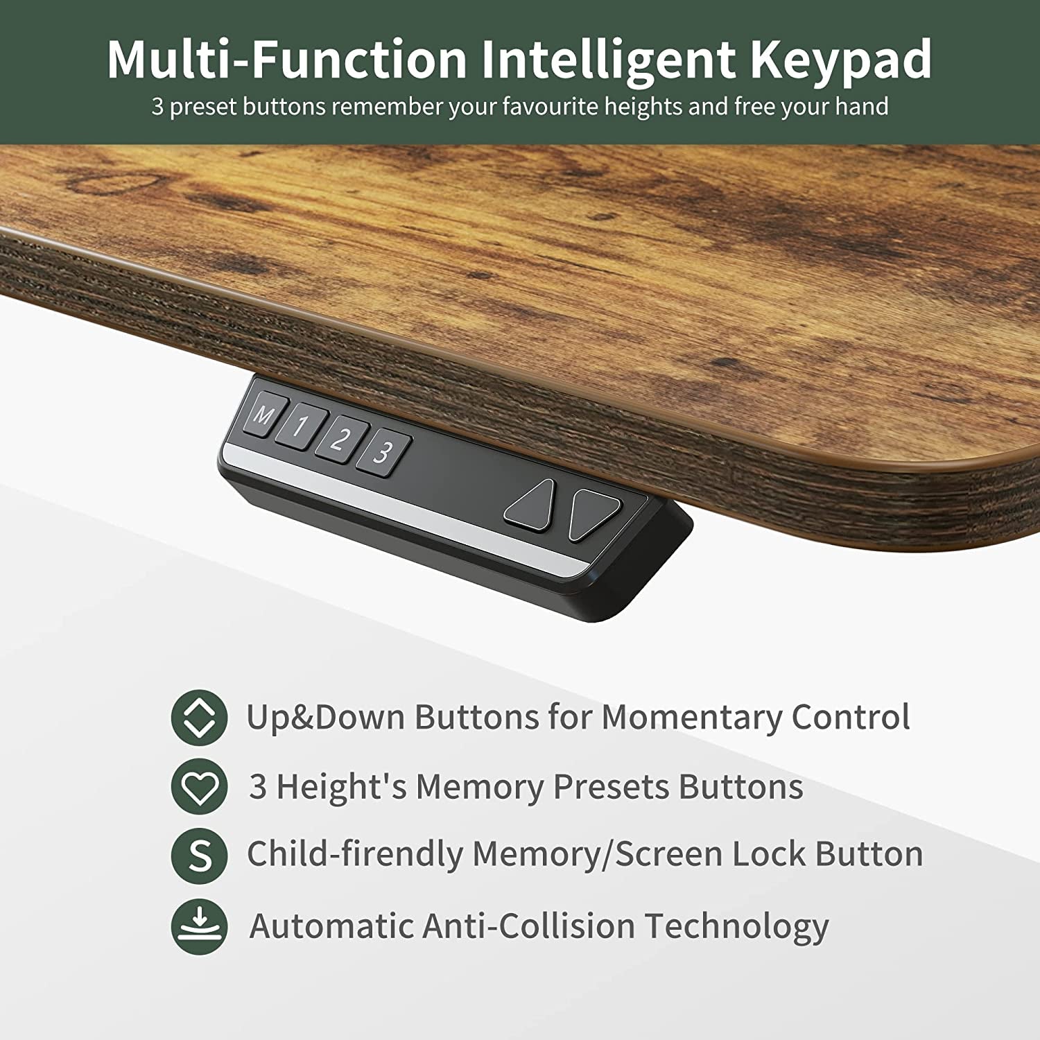 L Shaped Standing Desk with Drawers, Exclusive Upgraded 3 Motors Support 330LBS, Electric Height Adjustable L Standing Desk with Large Monitor Stand, Rustic Brown