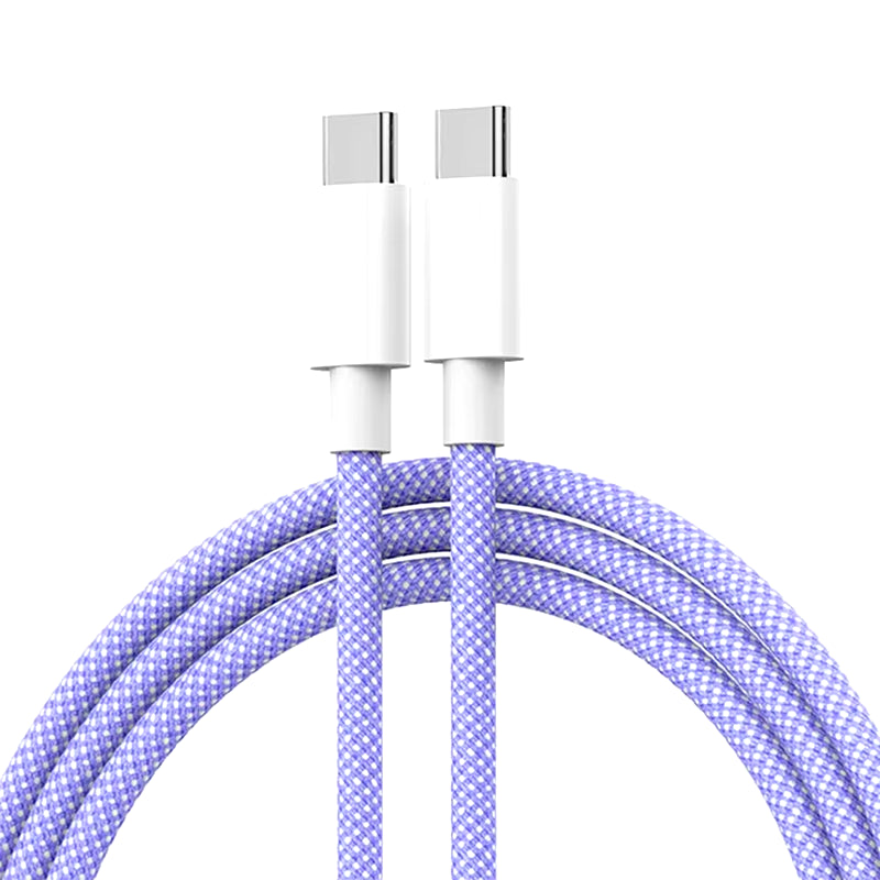 Usb C to Type C Fast Charging PD 60W Mobile Phone Date Cable for Iphone15 Android Samsung Huawei Type C Braided Charger Cable