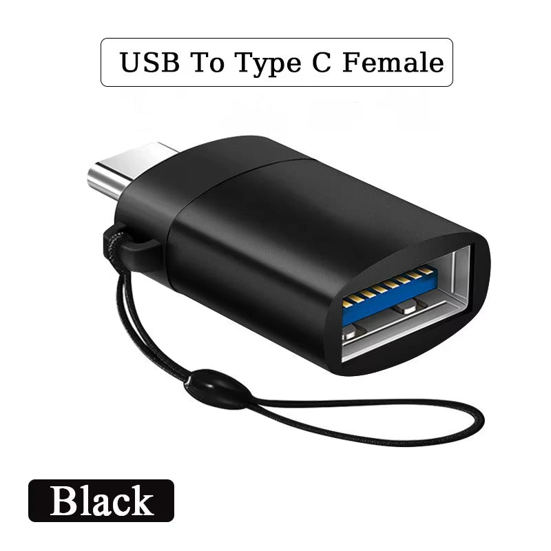 2PCS USB 3.0 to Type C OTG Charger Adapter Connector Type-C to USB Male to Type-C Adapt Converter for PC Macbook Car USB Ipad