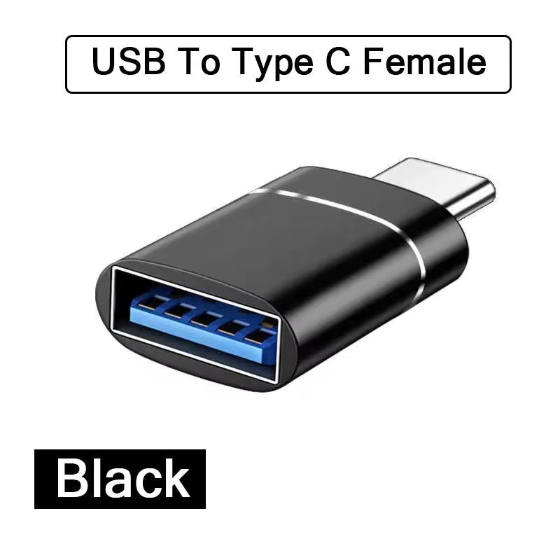 2PCS USB 3.0 to Type C OTG Charger Adapter Connector Type-C to USB Male to Type-C Adapt Converter for PC Macbook Car USB Ipad